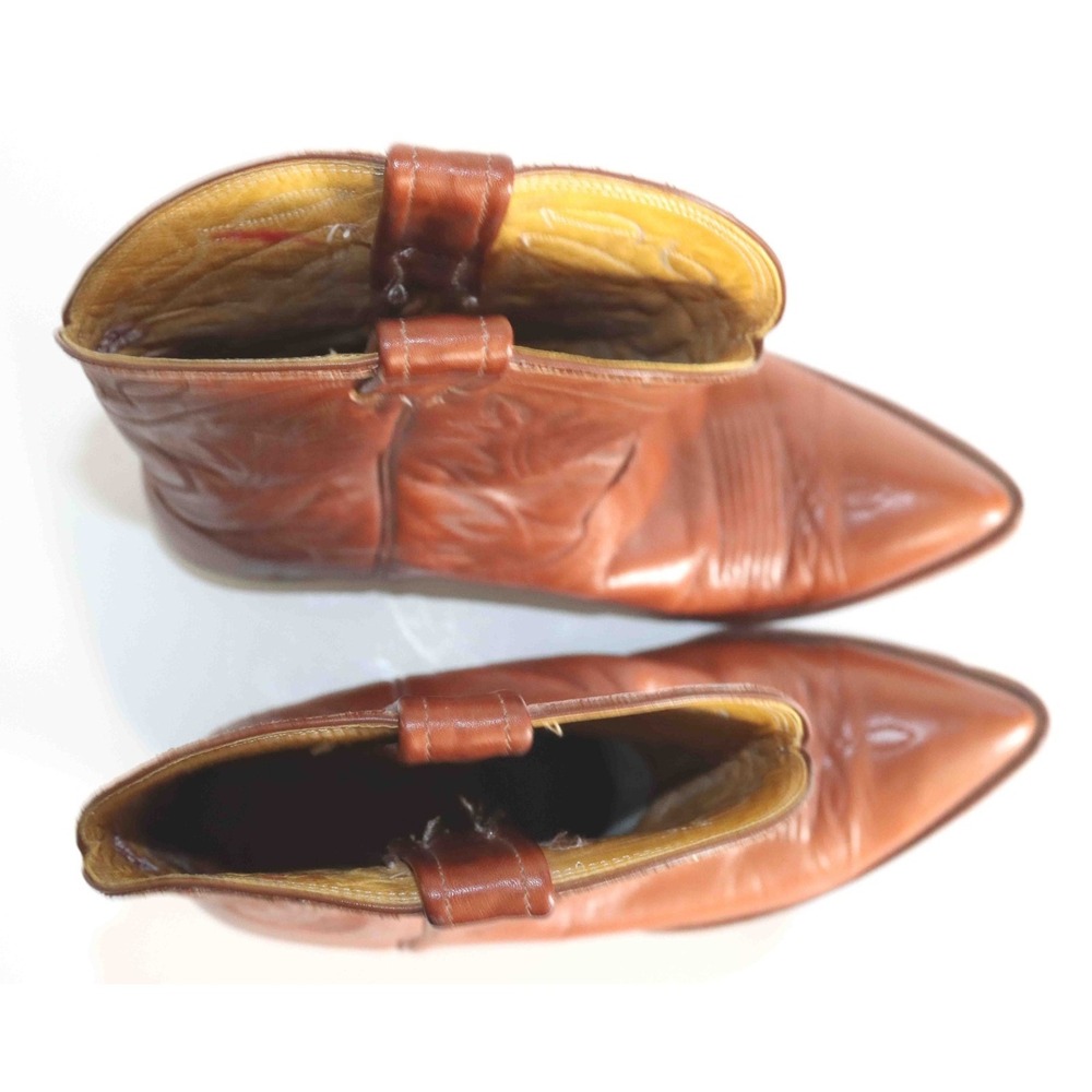 Nocona Brown Leather Western Cowboy Boot 7529 Womens Size 8 1/2‎ D - Picture 10 of 16